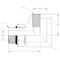 World Wide Fittings Male O-Ring Boss Adjustable to Female Pipe 90 Degree Elbow F3459X04X04 - alternate 2